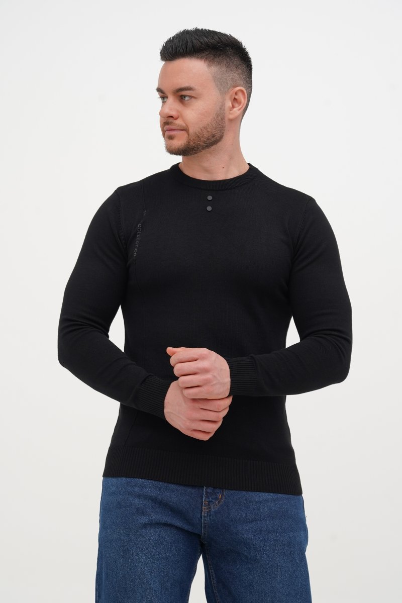 Светр casual Trend Collection 4306 Чорний (BLACK)
