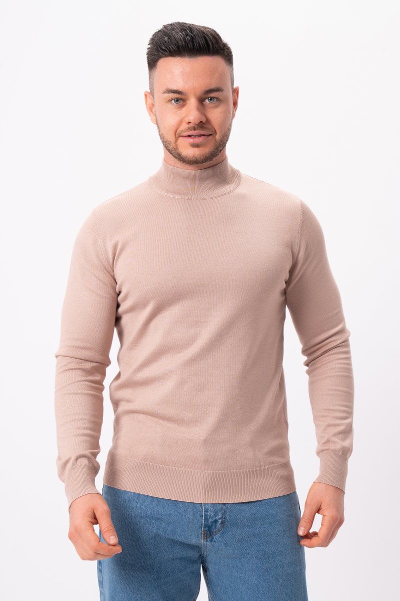 Гольф однотонний стійка K.O.R 96160 Капучино (apricot 981)