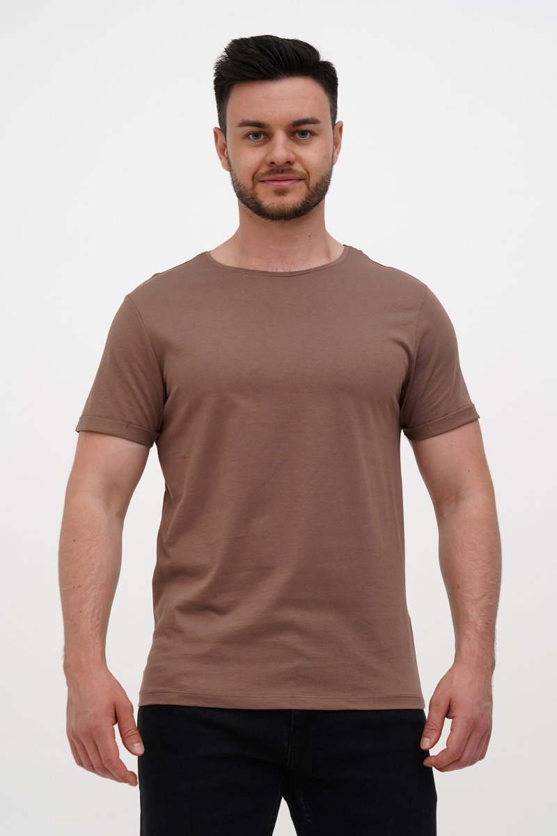 Футболка однотонная Trend Collection 1828-1 кофейный (KAHVE)
