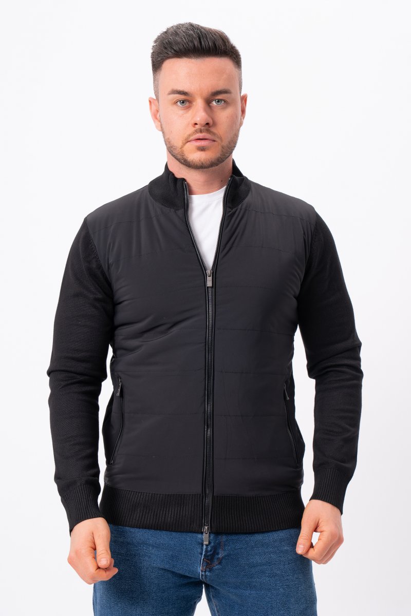Кофта на замке кэжуал K.O.R 5092 Черный (№802 black)