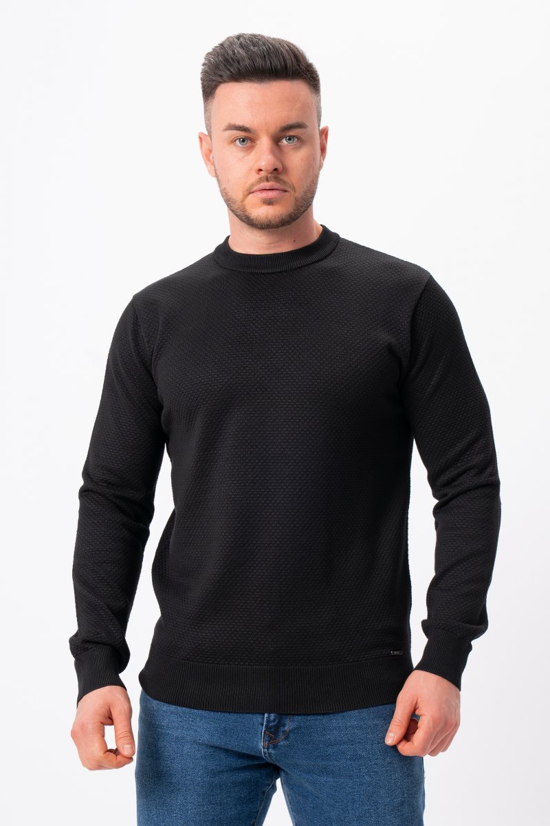 Светр однотонний K.O.R 65031 Чорний (№802 black)