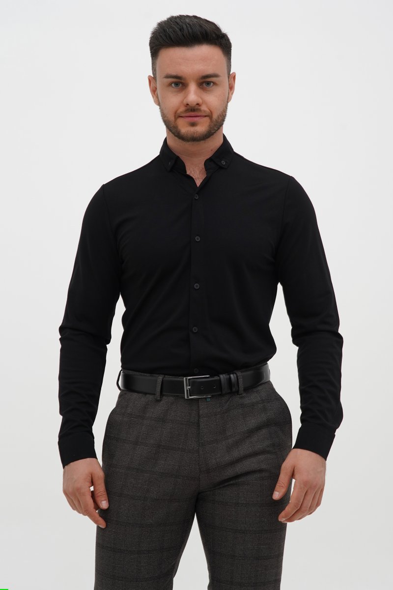 Cорочка однотонна Trend Collection 2265 Чорний (SIYAH)