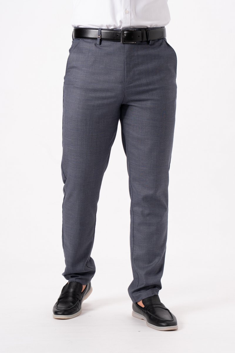 Штани slim fit K.O.R 12661 Сіро-синій (blue gray)