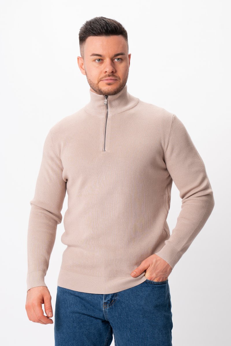 Гольф однотонний замок K.O.R 15002 Капучино (apricot)