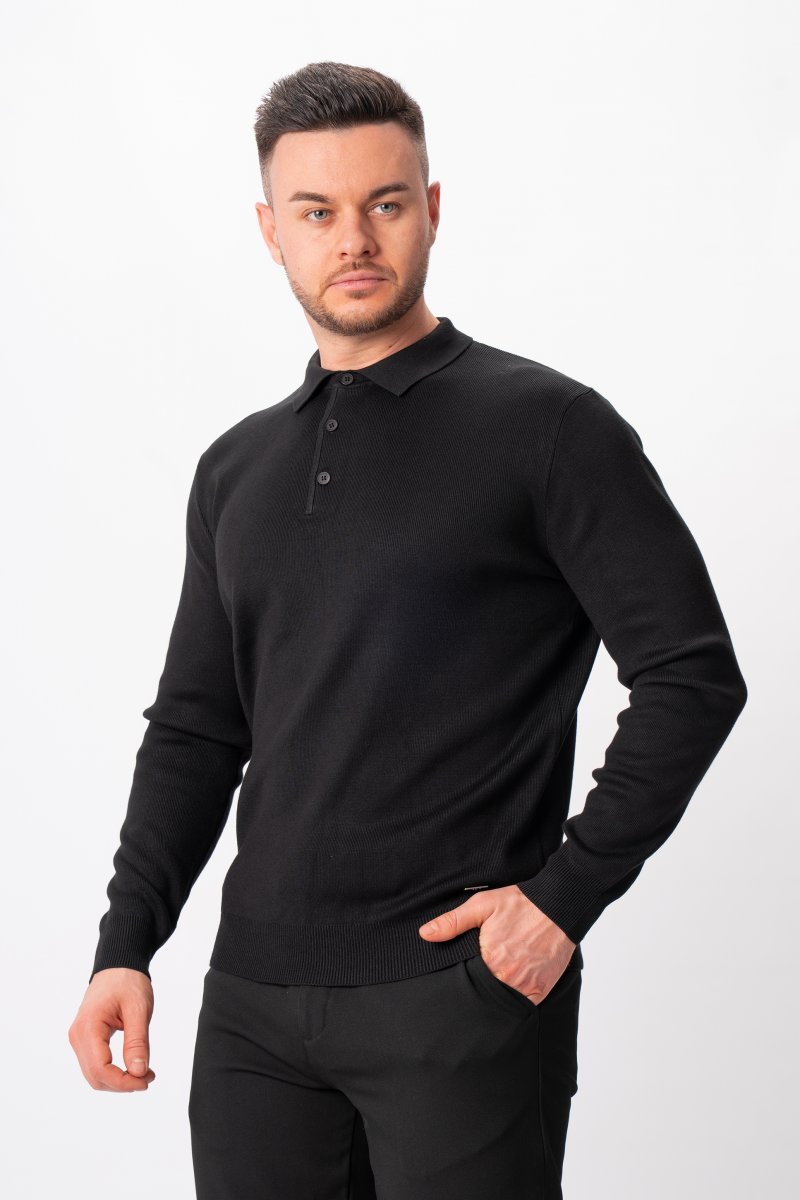 Джемпер поло трикотаж K.O.R 0207 Черный (black)