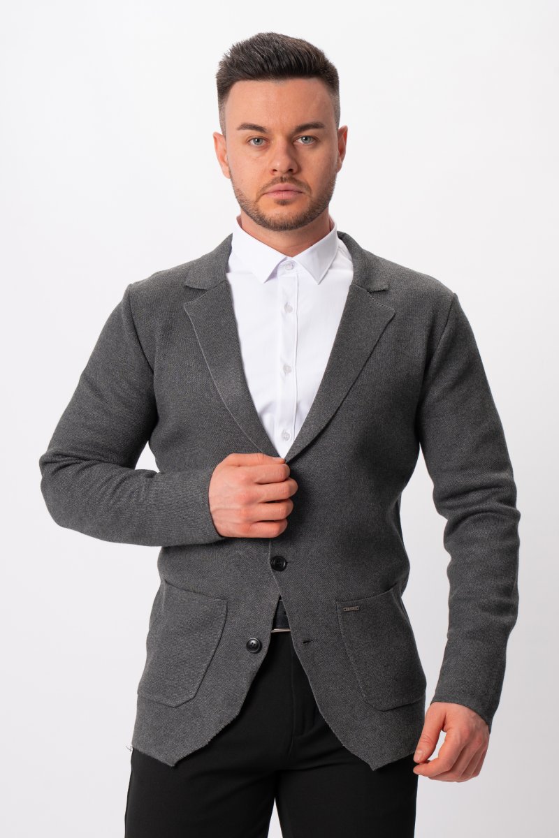 Кардиган K.O.R 25057 Темно-сірий (dark grey)