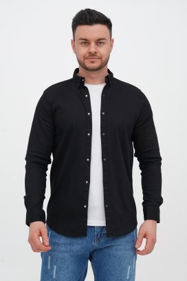 Джинсовая рубашка Trend Collection 18306 Черный (SIYAH)