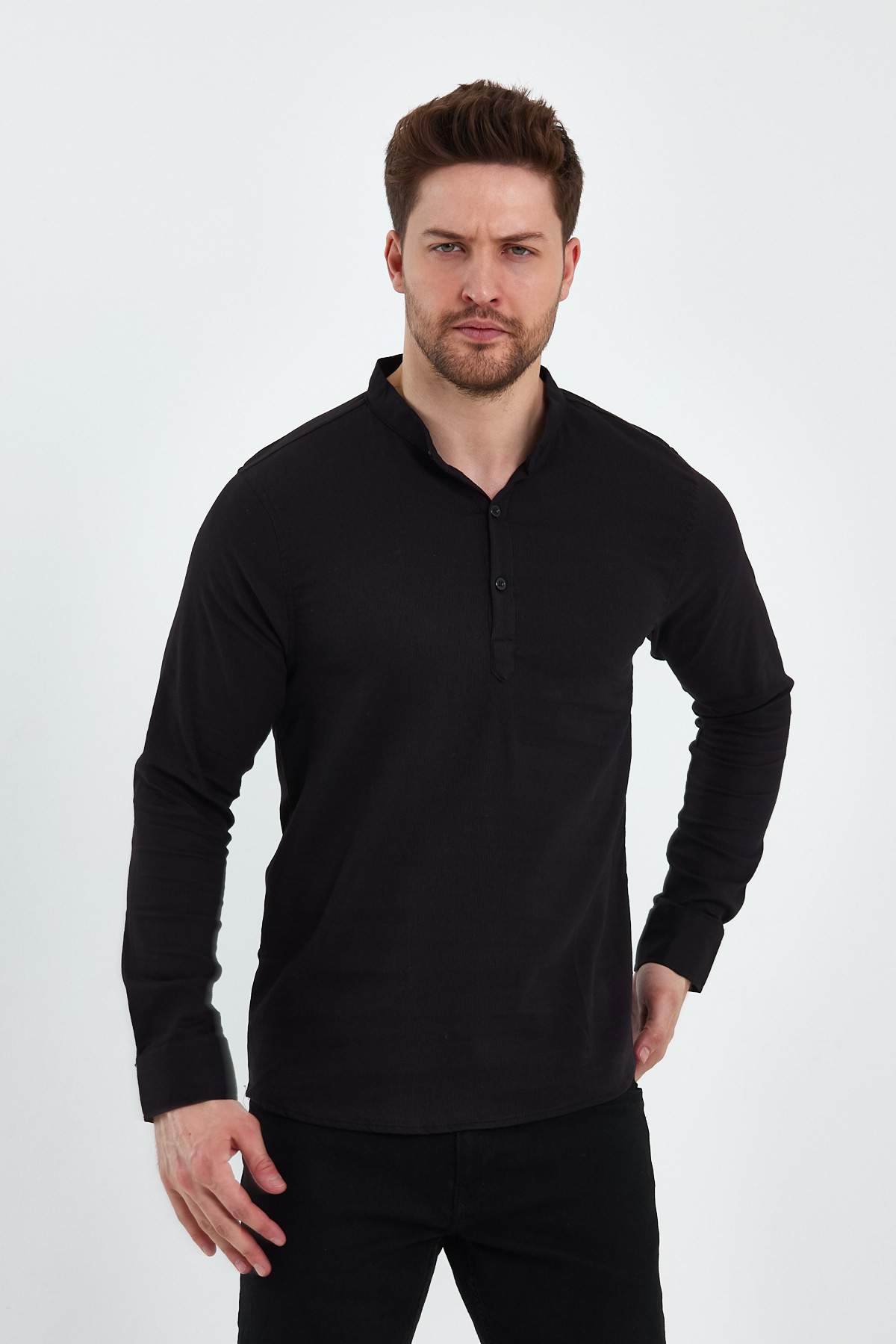 Сорочка Trend Collection 18361-1 Чорний (SIYAH)