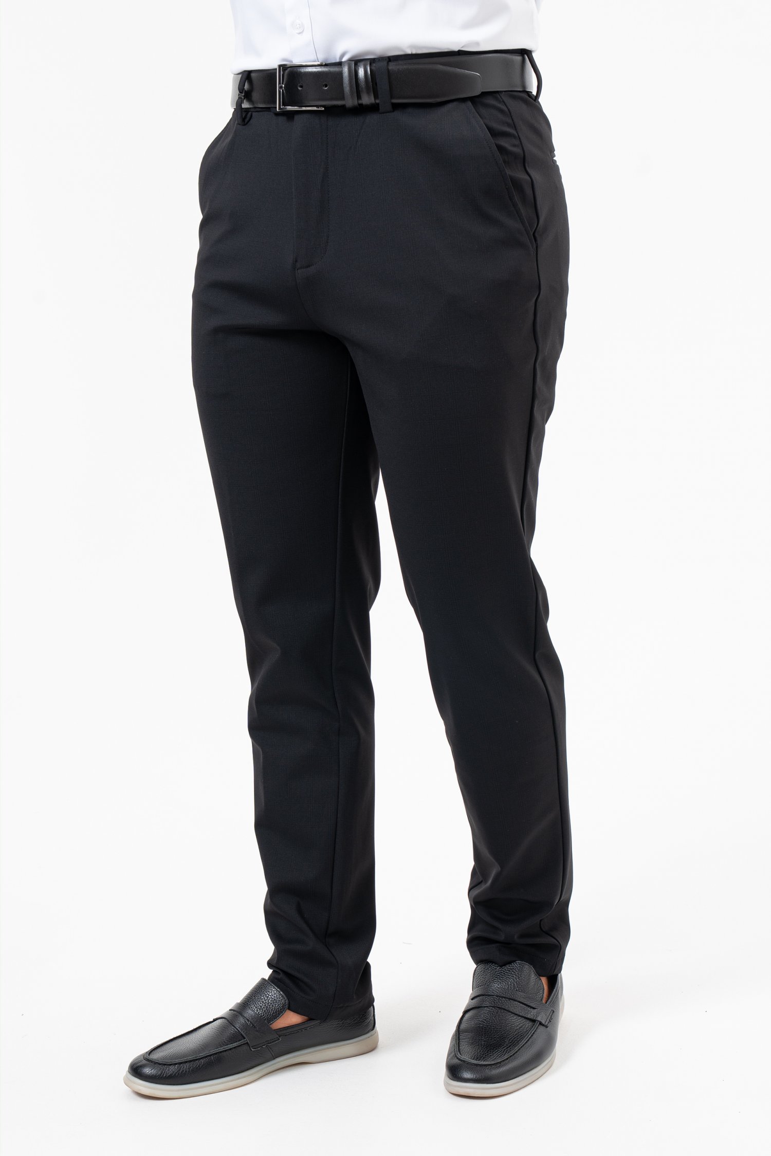Штани slim fit K.O.R 12656 Чорний (BLACK)