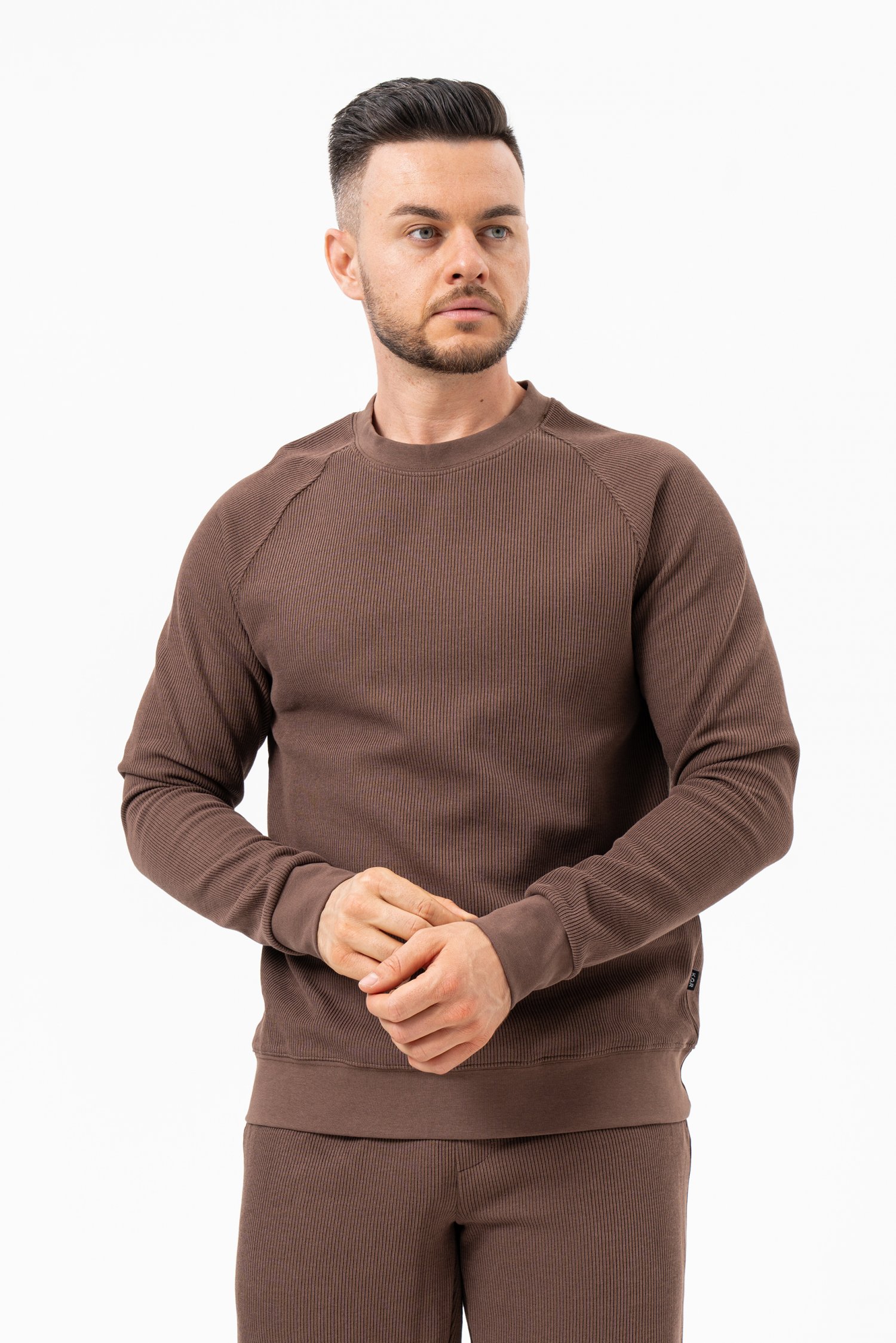 Однотонный свитшот K.O.R 850 Коричневый (col. 18)