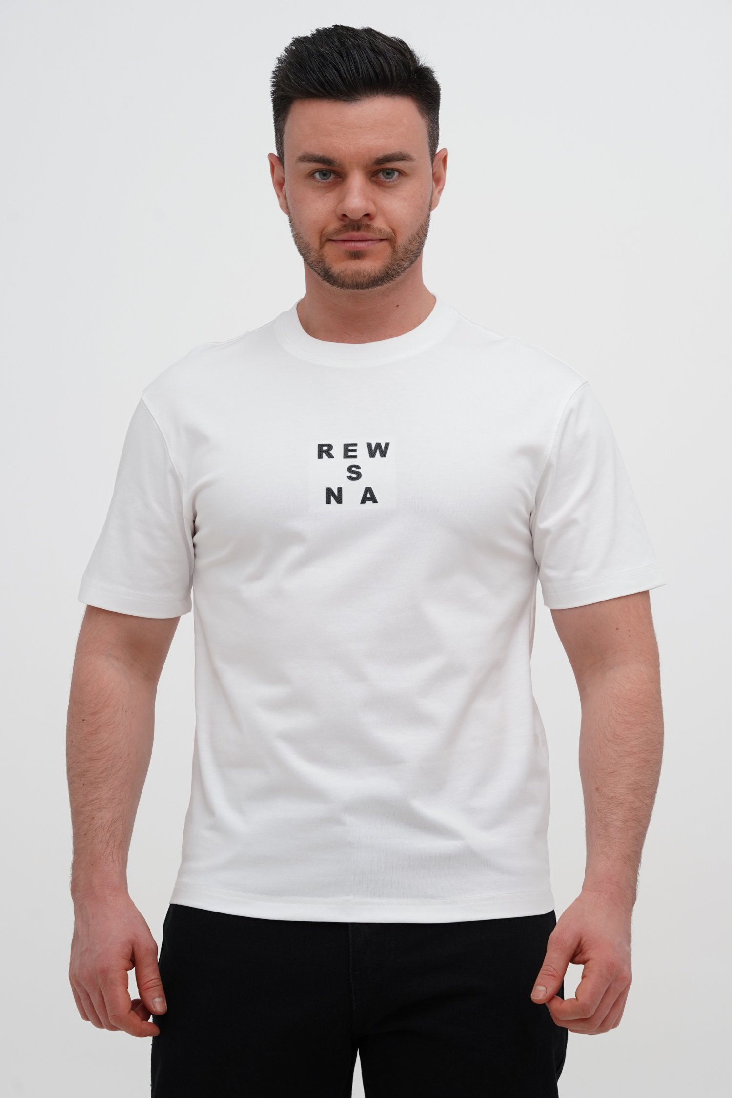Футболка з принтом Trend Collection 8090 Білий