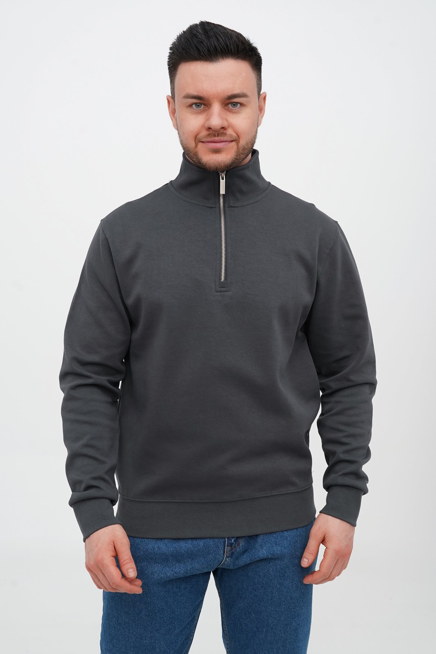 Кофта на замке Trend Collection 356 Темно-серый (№132 d.grey)