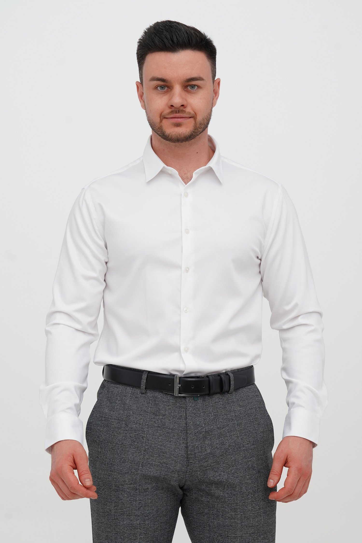 Рубашка однотонная Trend Collection 1230 Белый