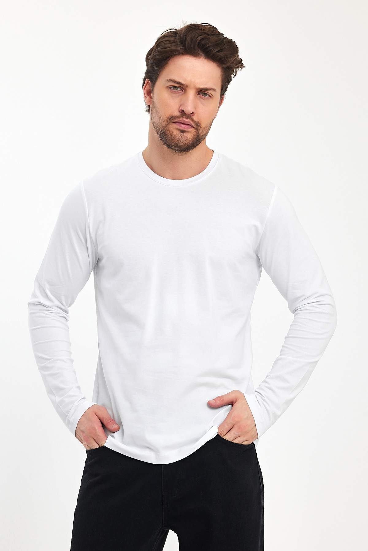 Лонгслив Trend Collection 33022 Белый (BEYAZ)