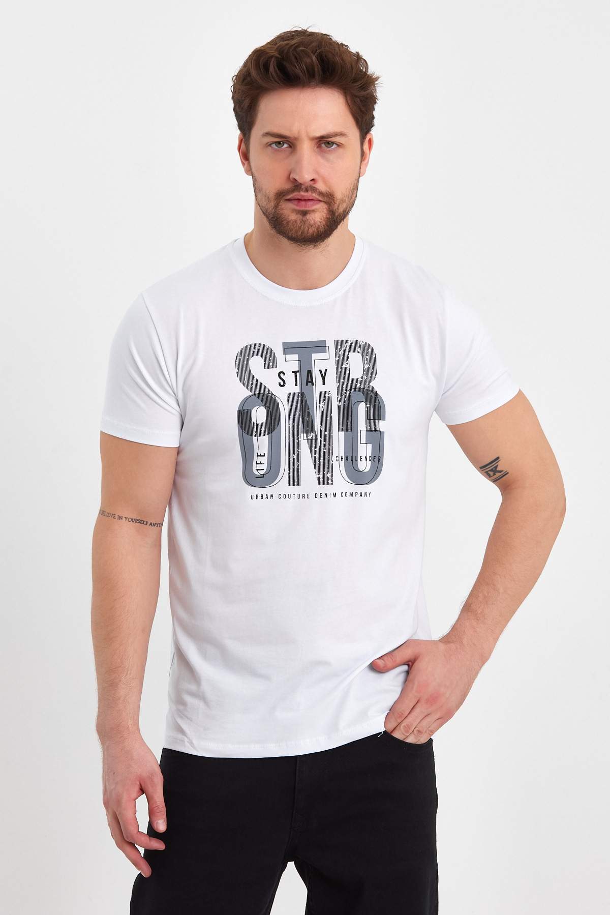 Футболка з принтом Trend Collection 2911 Білий