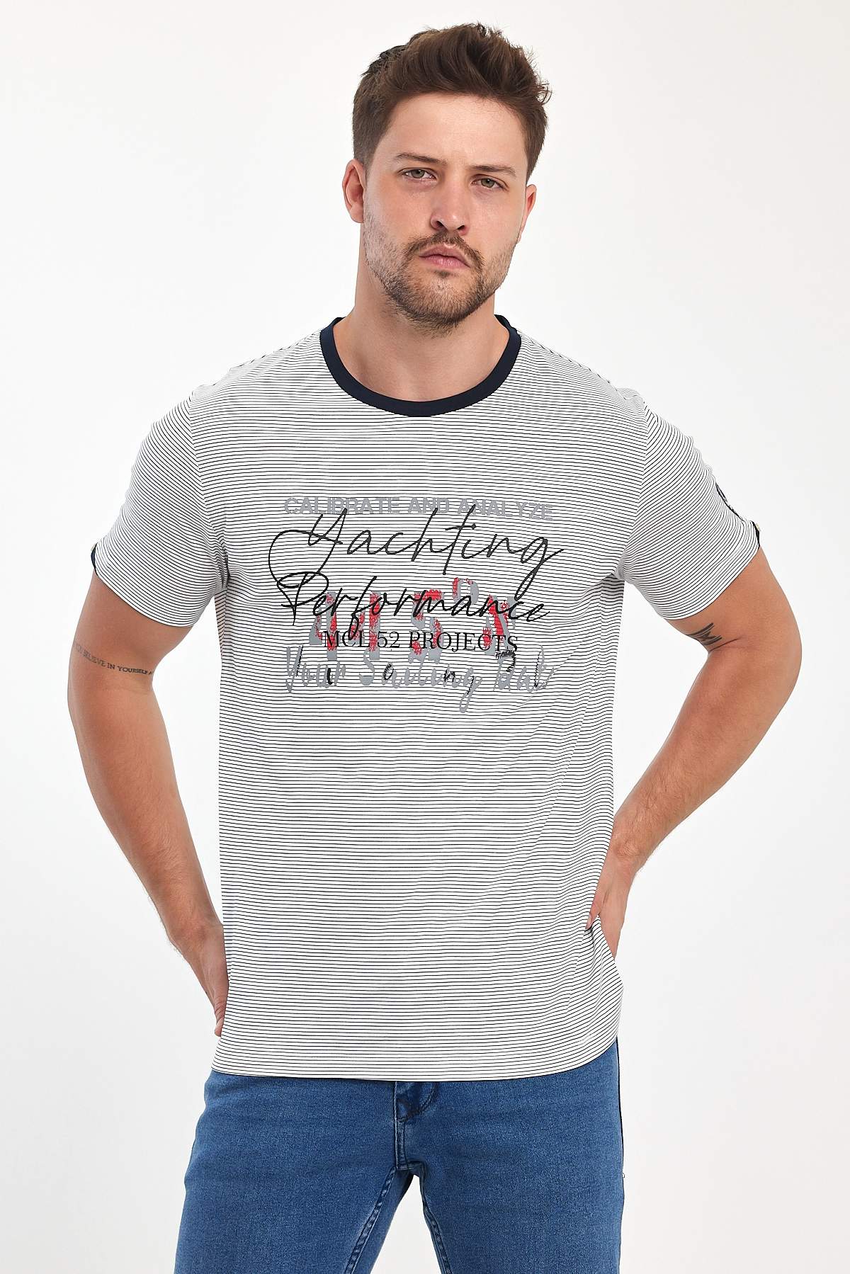 Футболка с принтом Trend Collection 35960 Белый (BEYAZ)