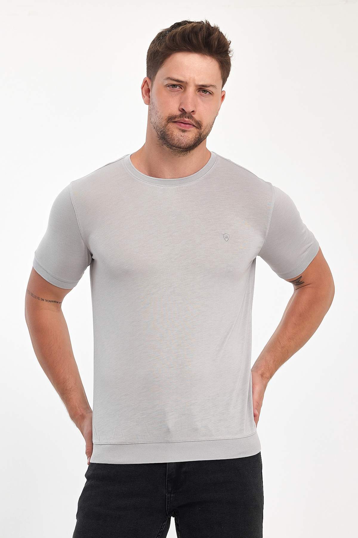 Футболка однотонная Trend Collection 233314-13 серый (GRI)