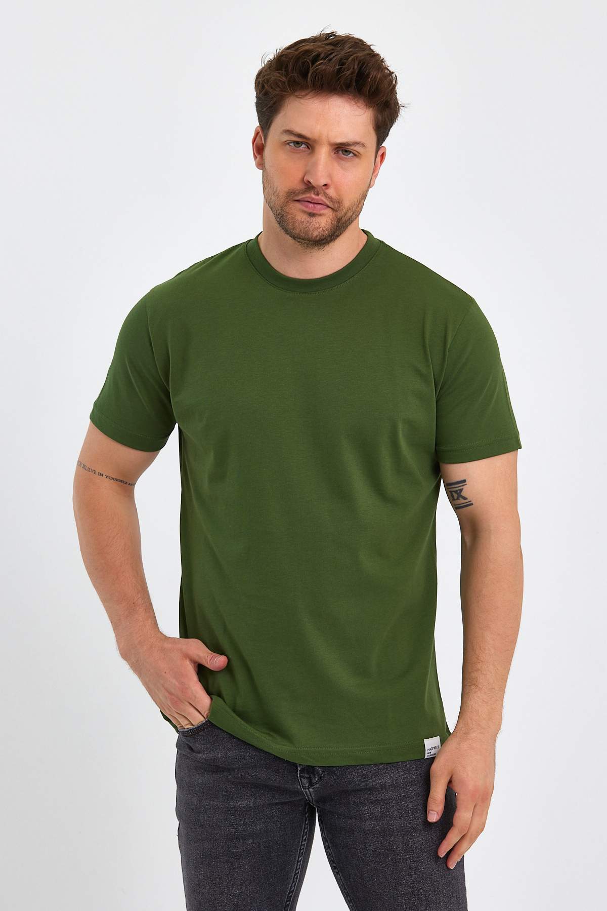 Футболка однотонная Trend Collection 6131 хаки (HAKI)