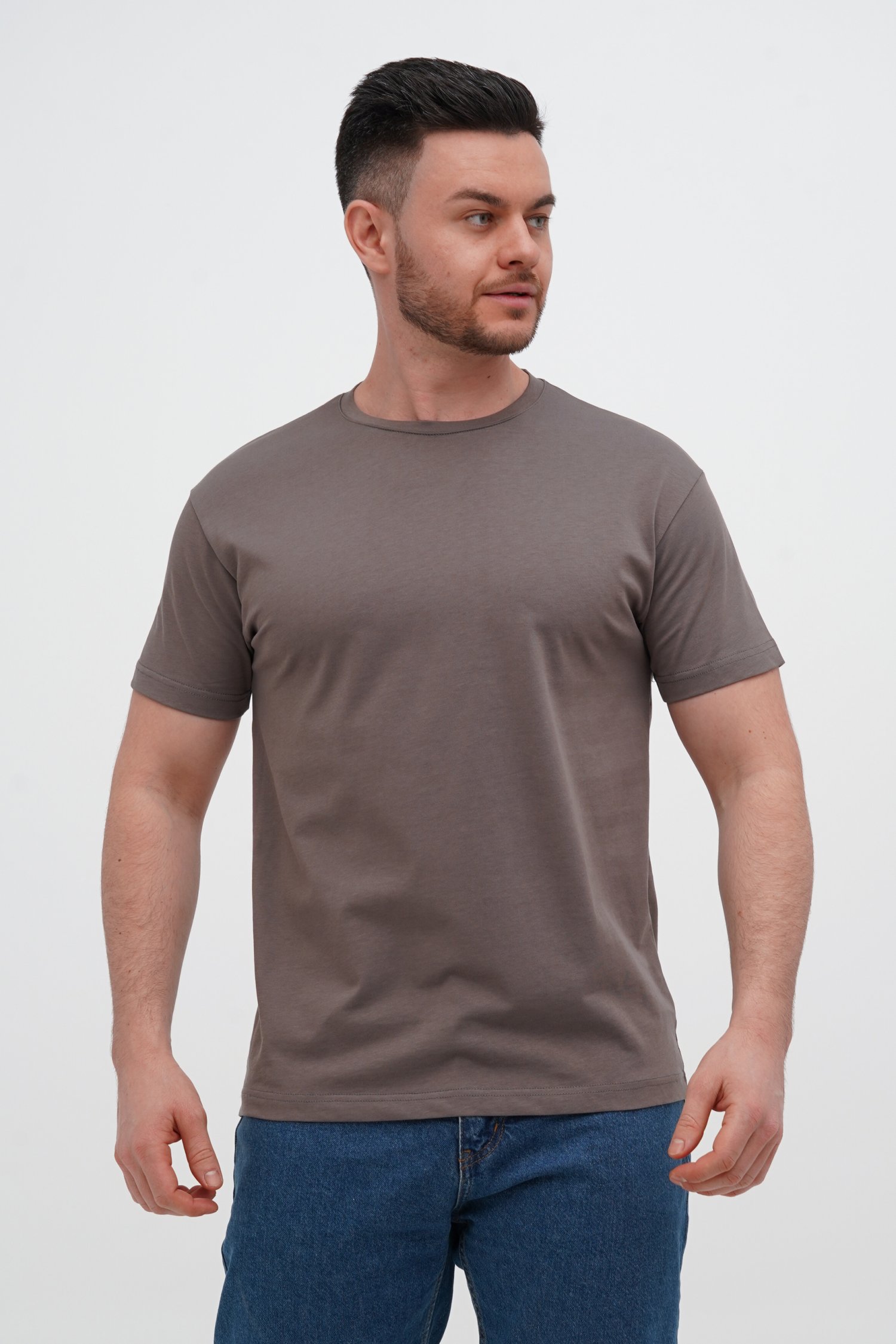 Футболка однотонная Trend Collection 617 серый (D.Грей, кол.101)