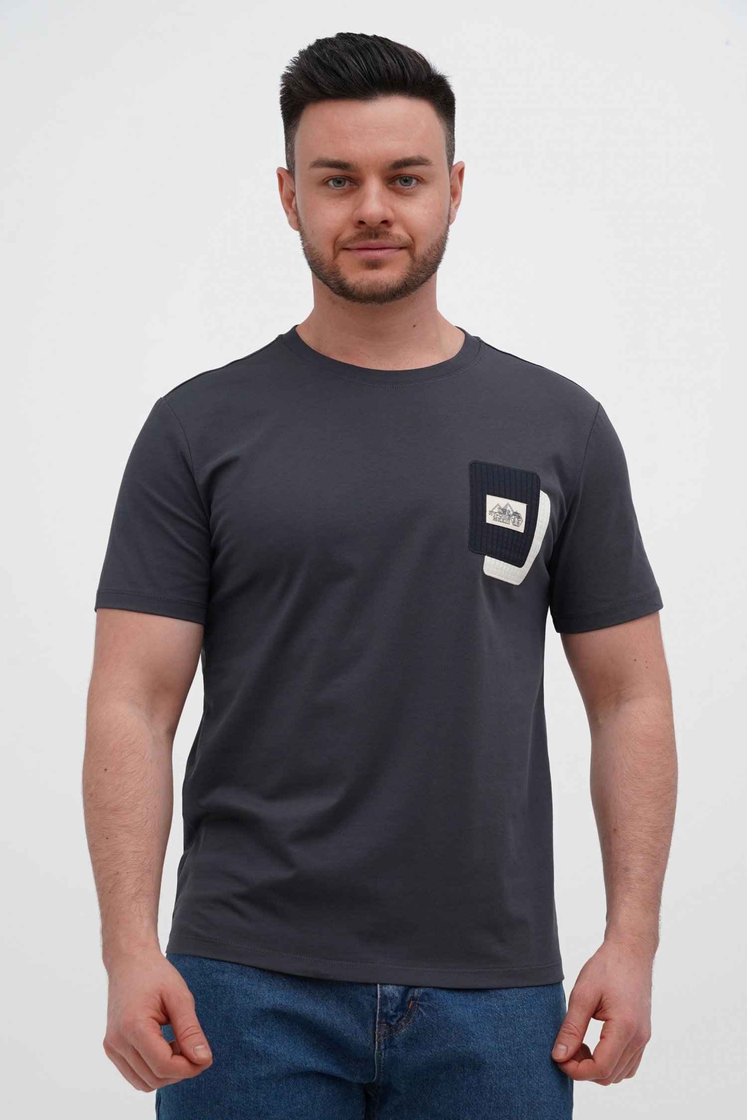 Футболка с принтом Trend Collection 3603 Темно-серый (DEEP GREY)