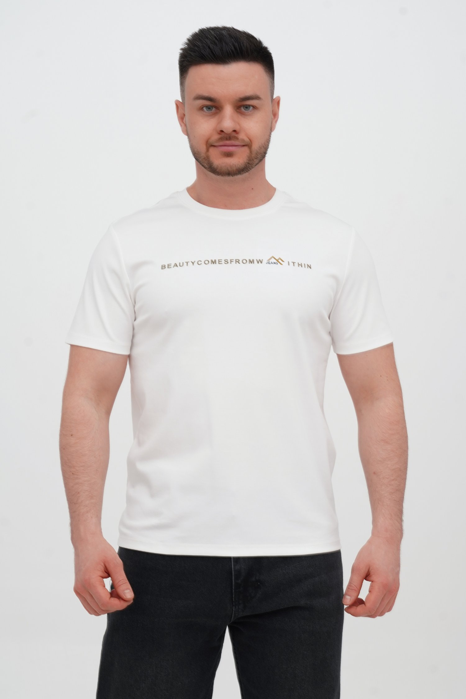 Футболка з принтом Trend Collection 62809 Білий (WHITE)