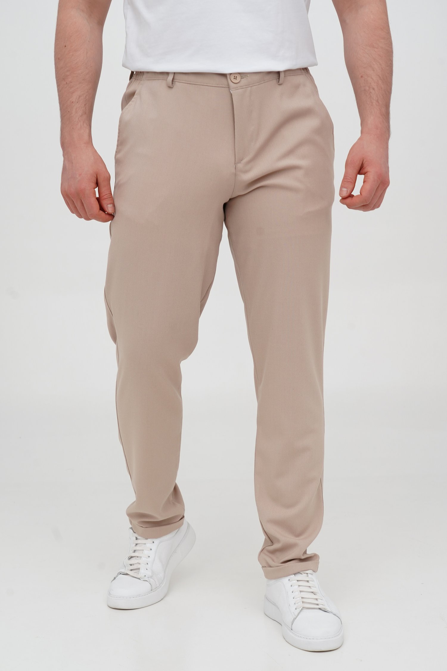 Брюки slim fit Trend Collection 4010 бежевый (STONE)