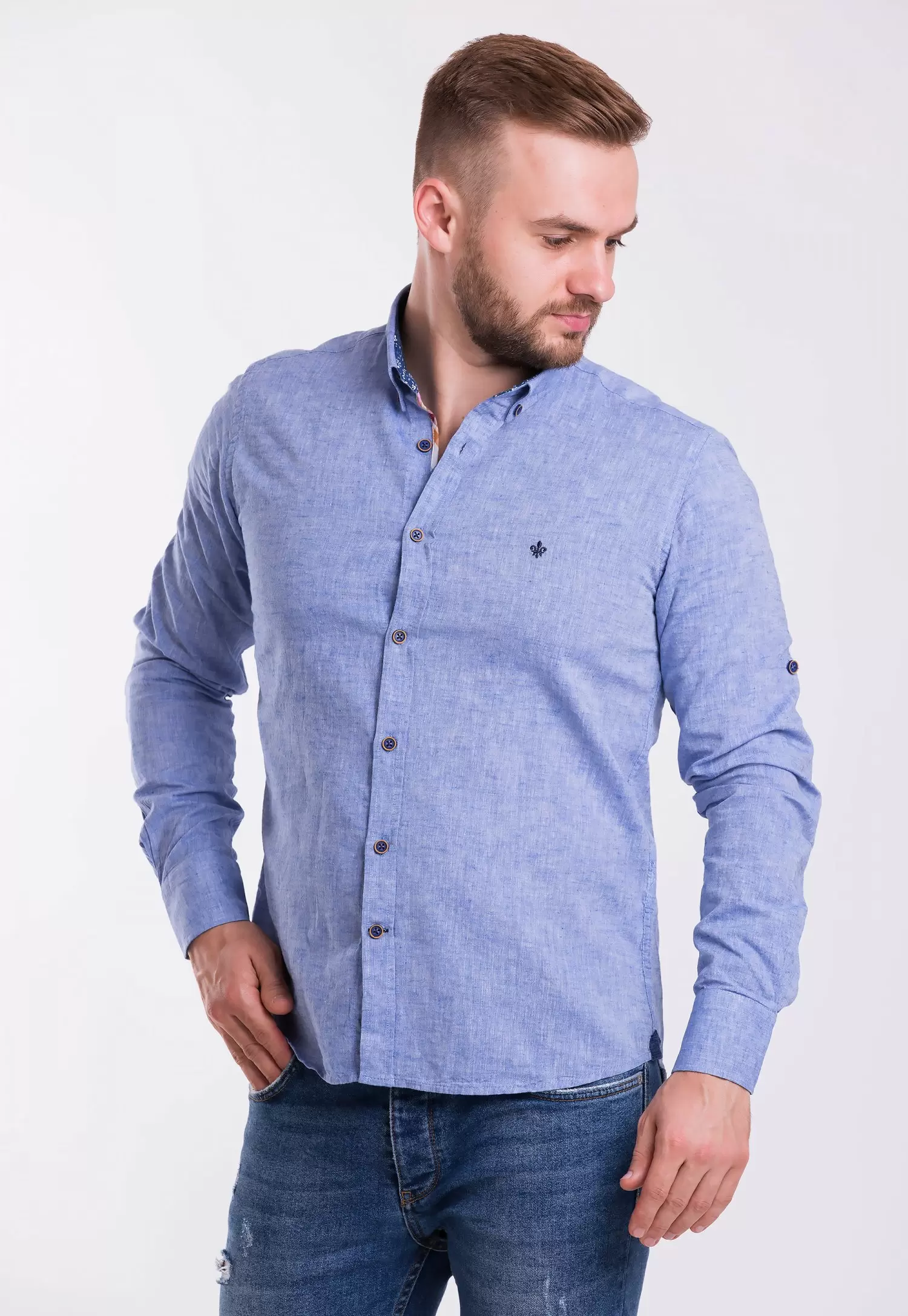 Рубашка Trend Collection 02-1096 Синій
