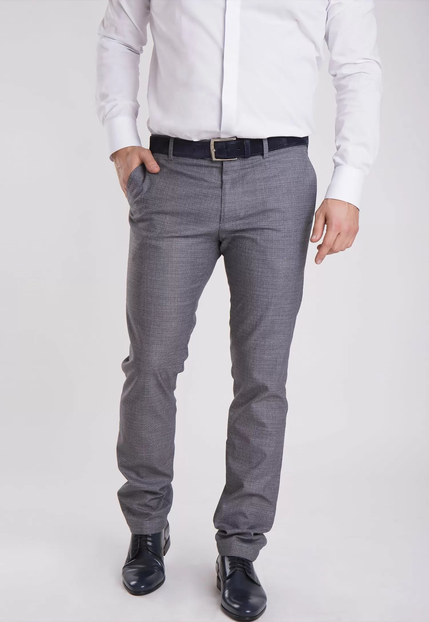 Брюки Trend Collection G838-3 Сірий + клітинка