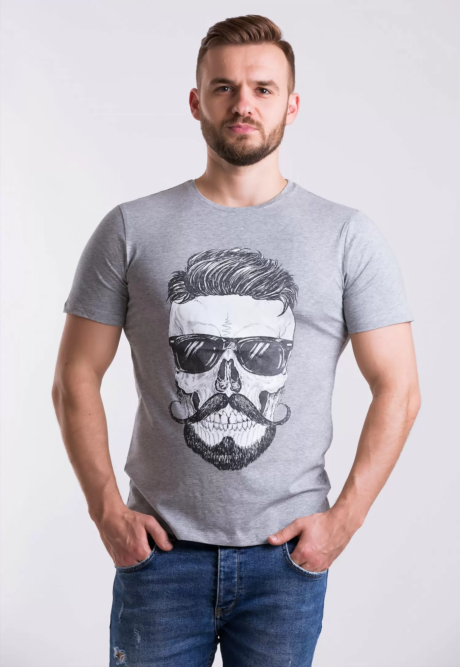 Футболка Trend Collection 6912 Серый + чувак