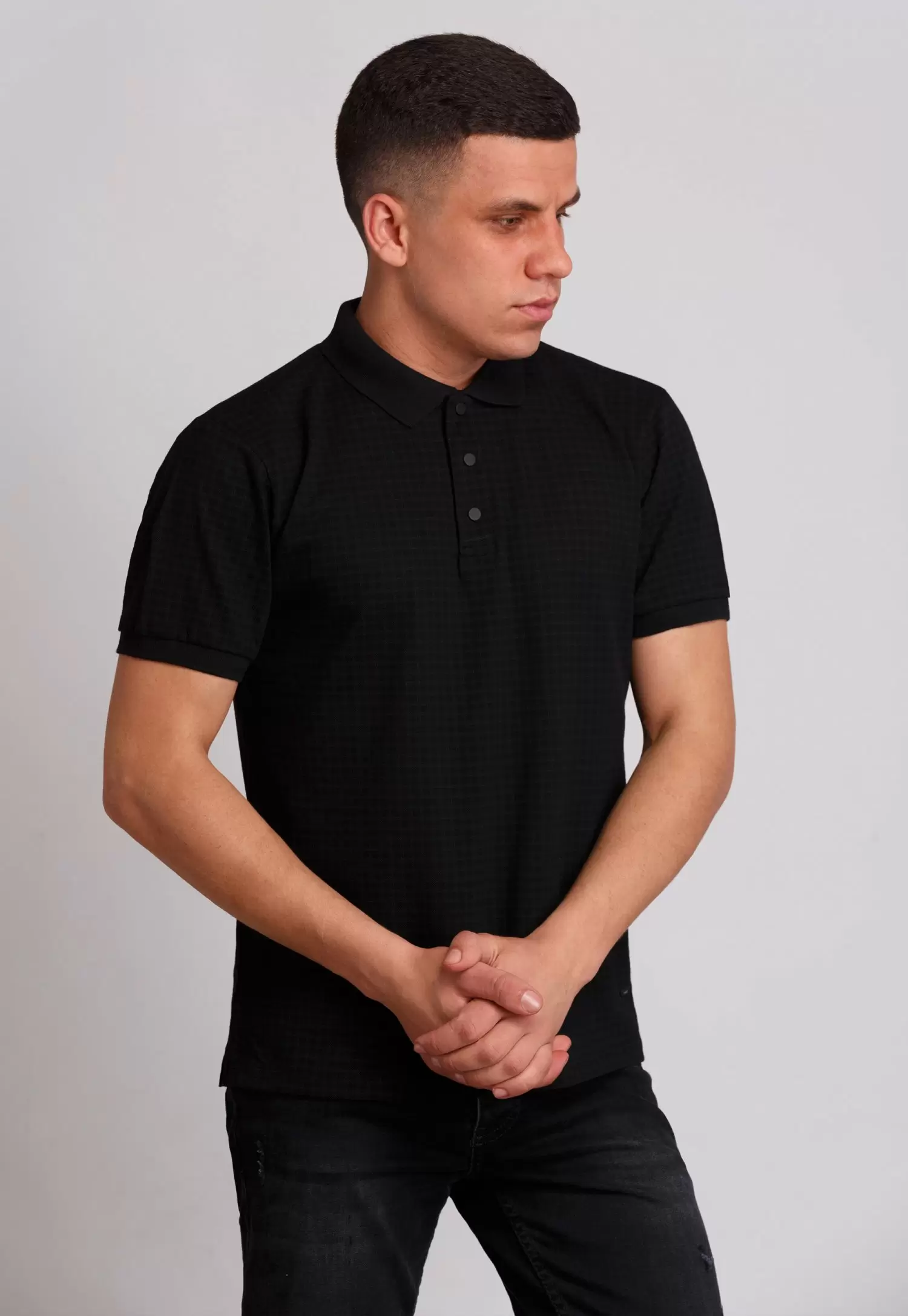 Футболка TREND 8163 Чорний+сірий (№07)
