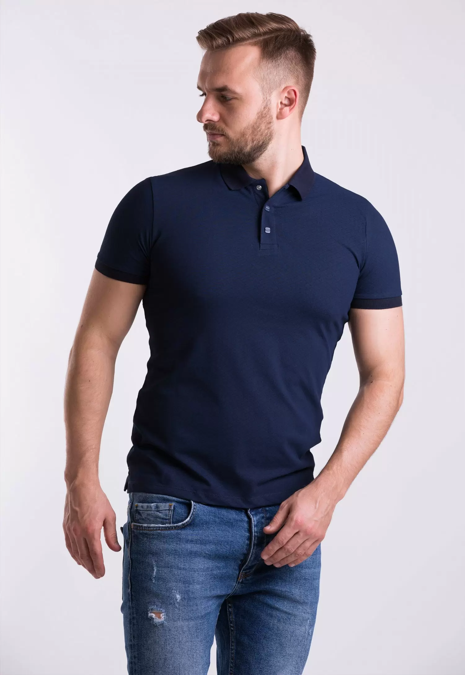 Футболка TREND 8136-03 Темно-синій + ромб
