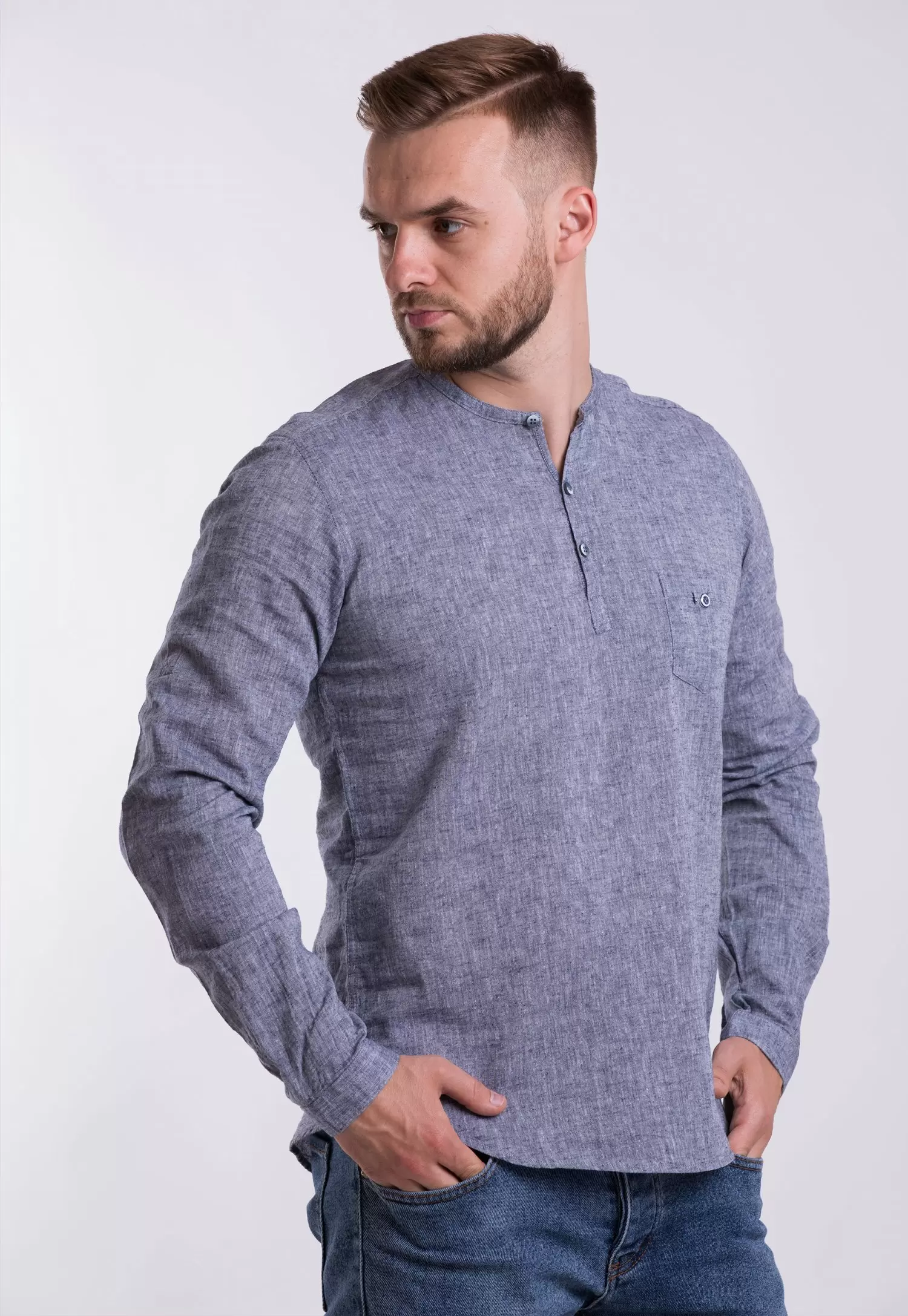 Рубашка Trend Collection U02-1077 Серый
