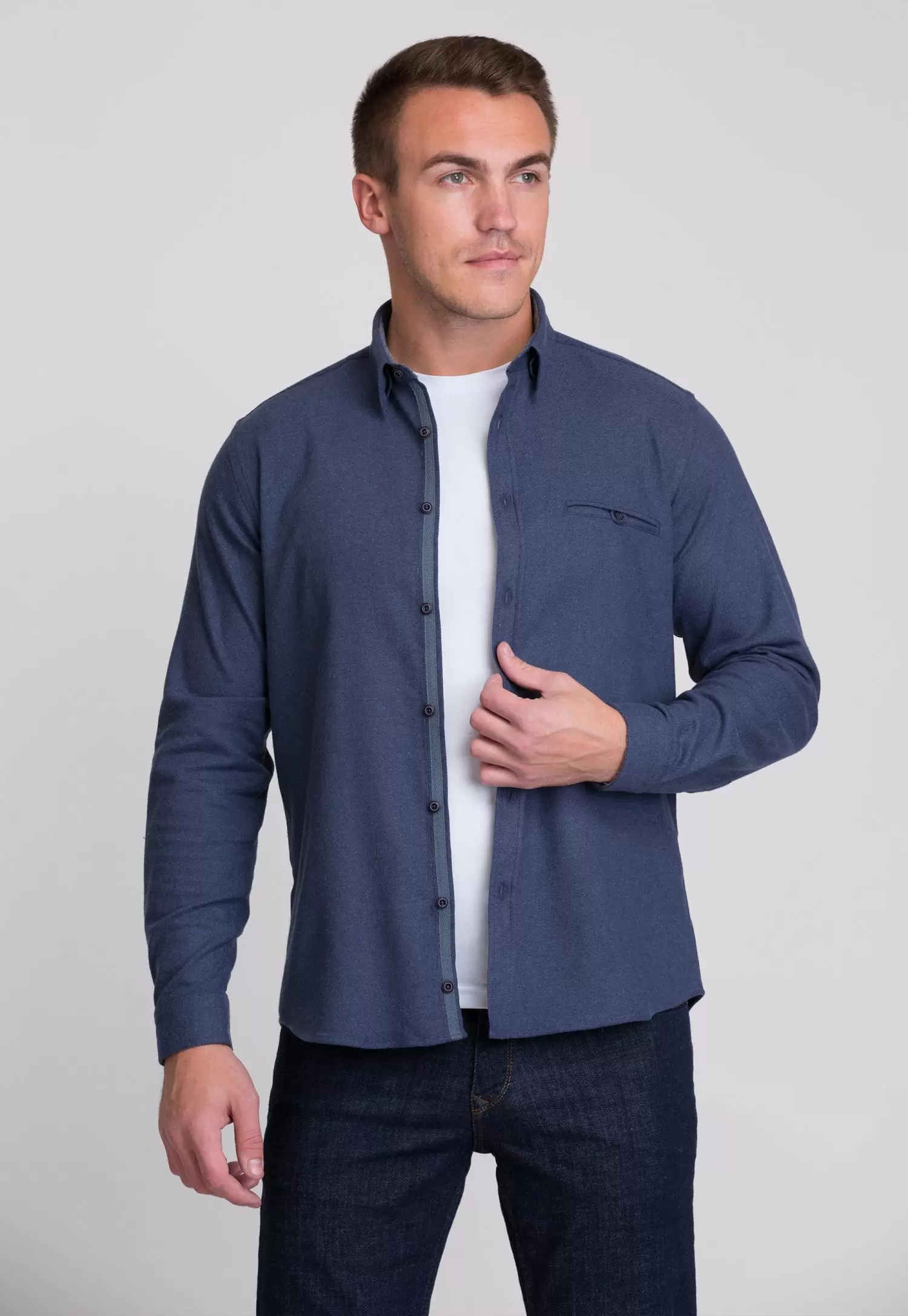 Рубашка Trend Collection 7007 Синий №6