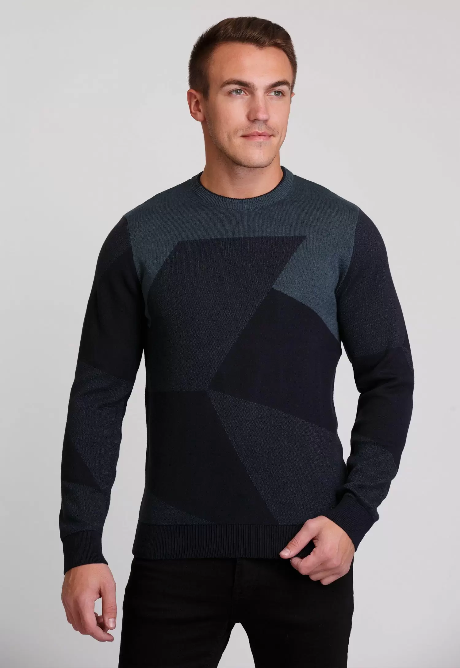 Свитер Trend Collection 201432 Синий+зеленый