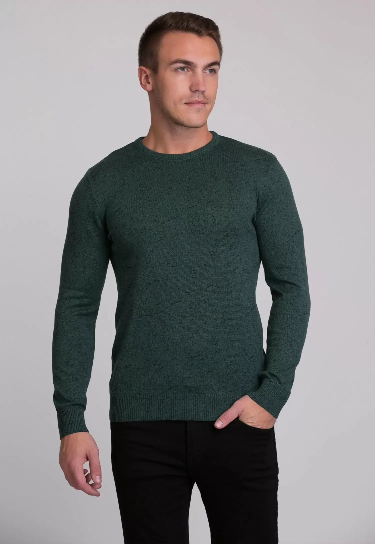 Свитер Trend Collection 0258 Зеленый+синий