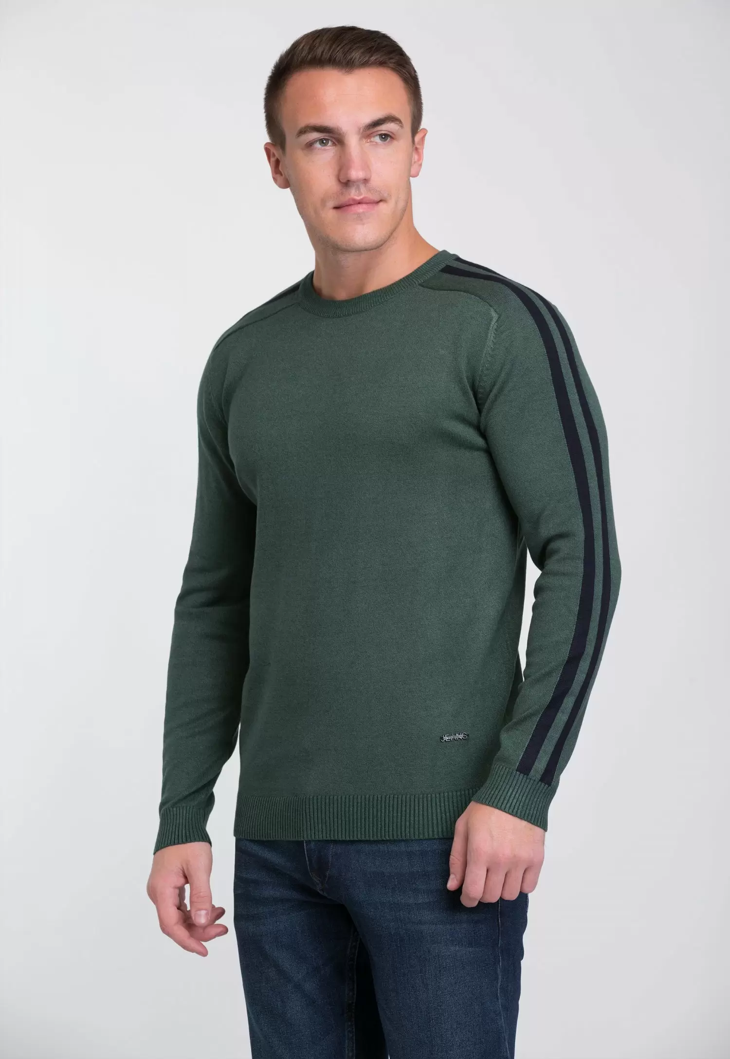 Свитер Trend Collection 6947 Зеленый + синий V062