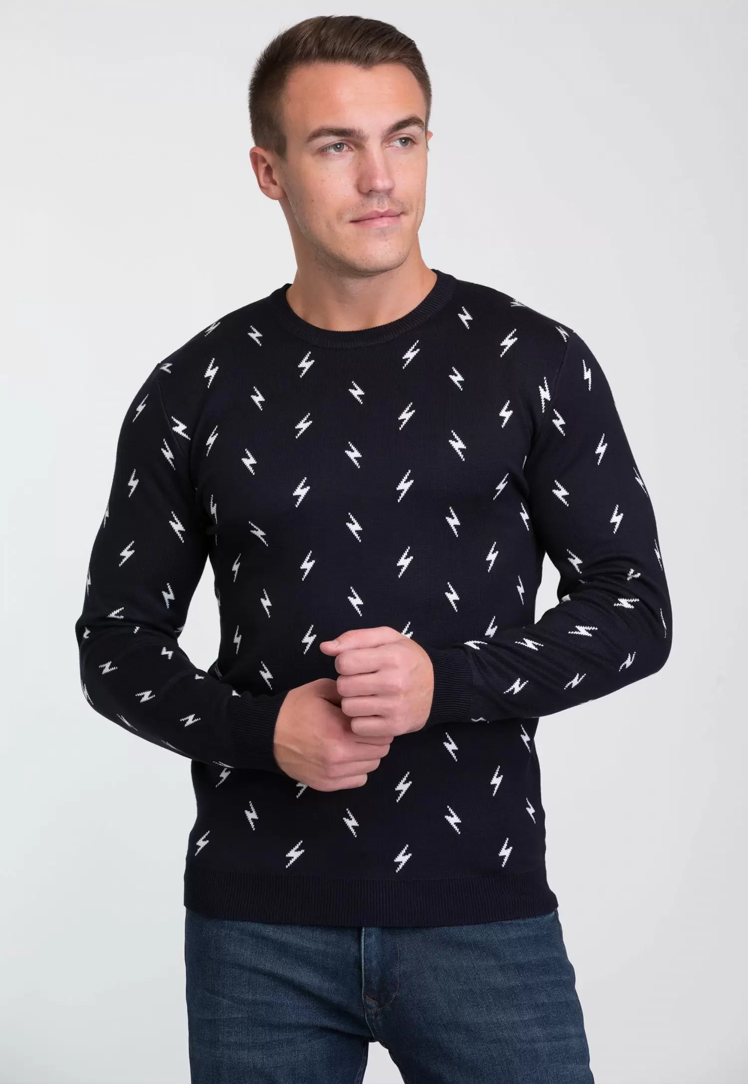Свитер Trend Collection 7136 Темно-синий+молния