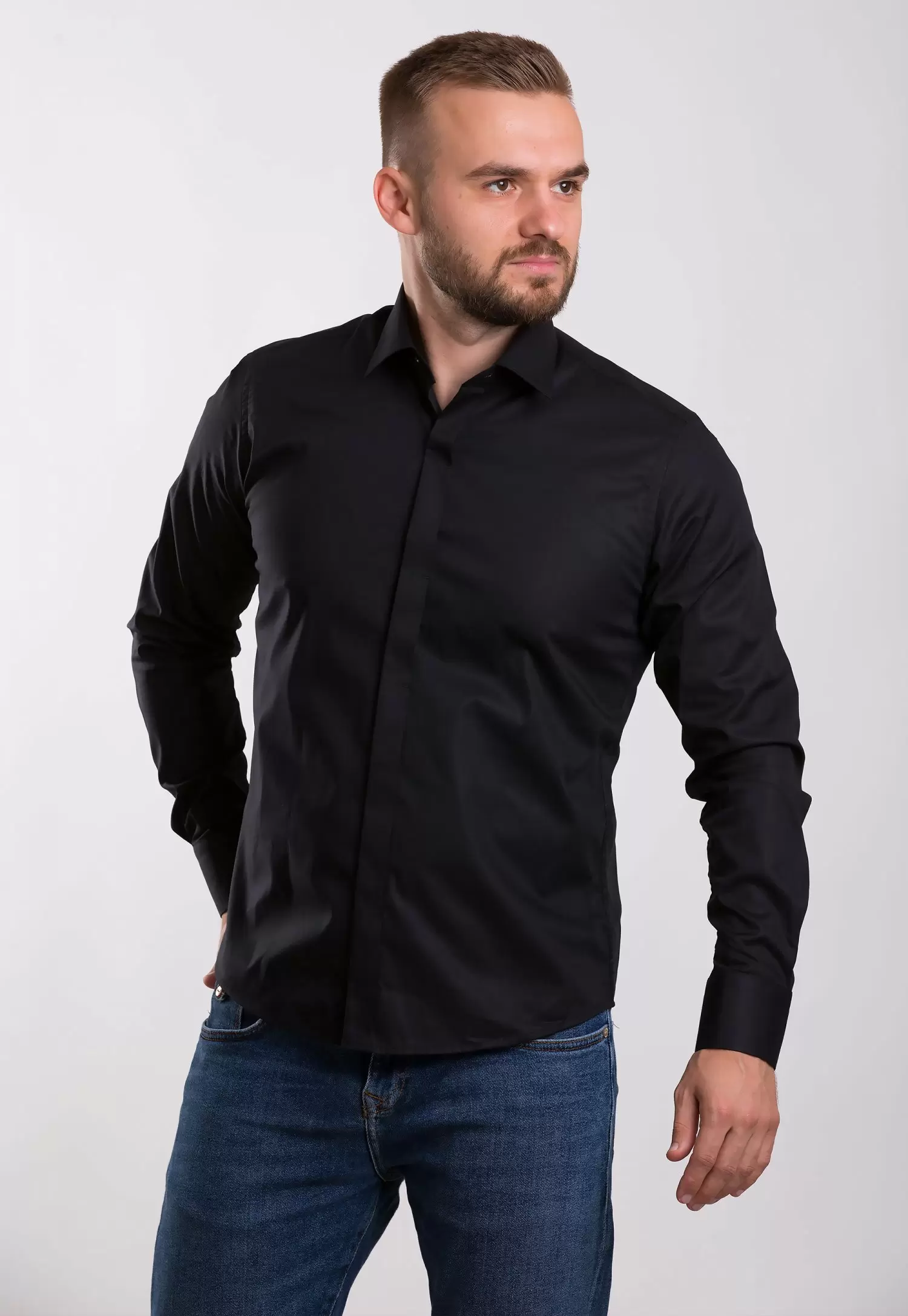 Сорочка Trend Collection 02-308 Чорний