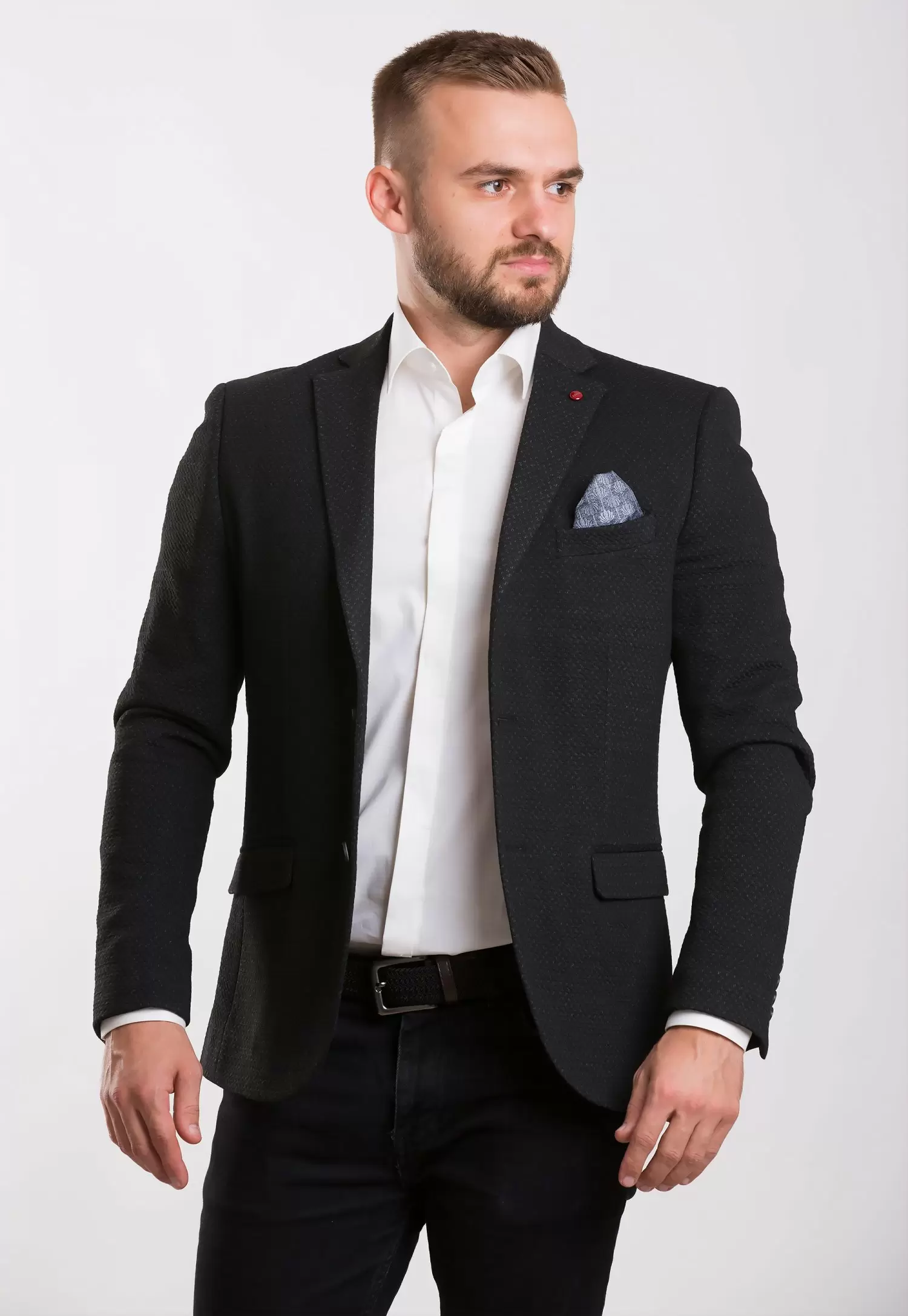 Пиджак Trend Collection 701 Черный+серый