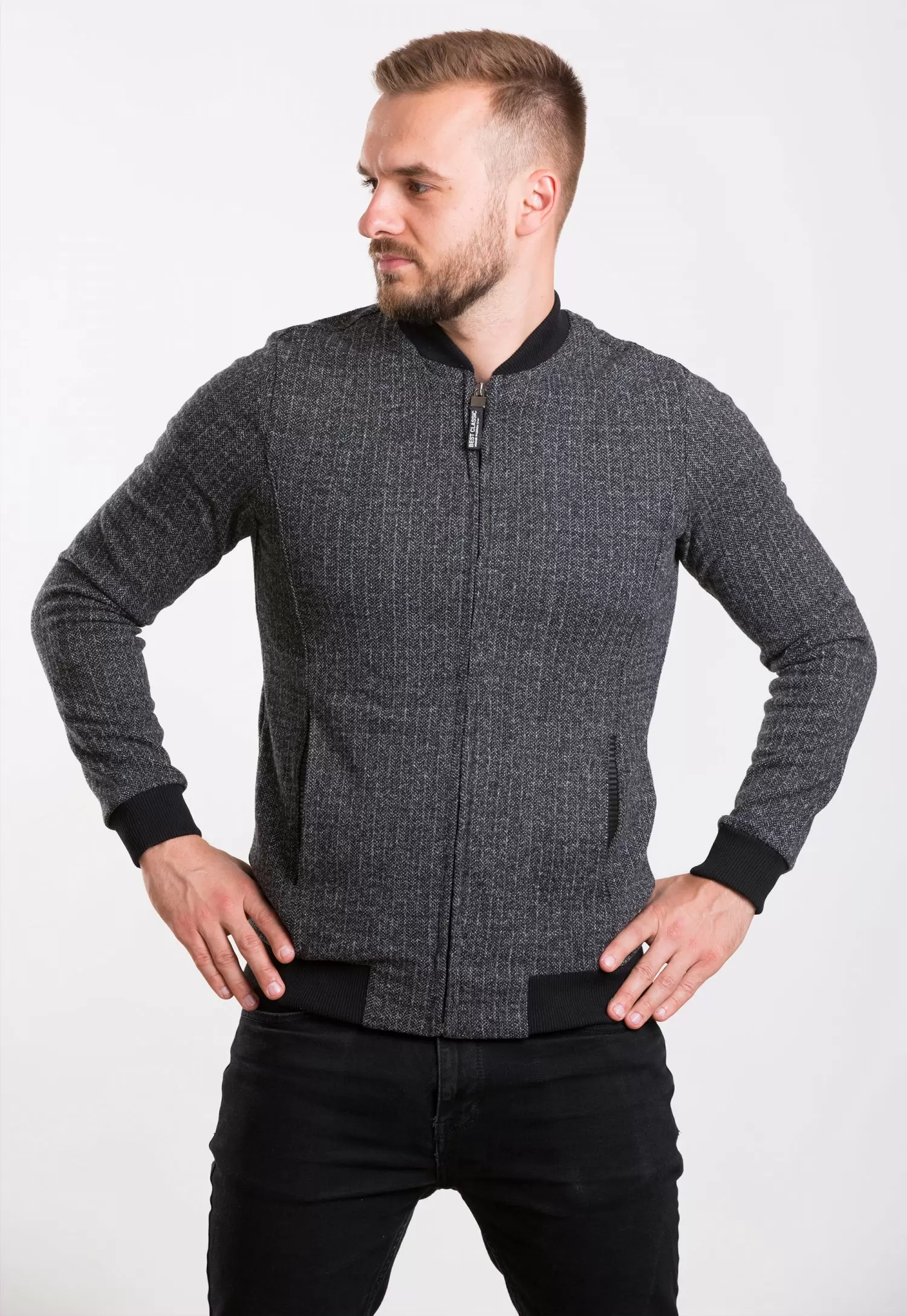 Кофта на замке Trend Collection S 73 Черный