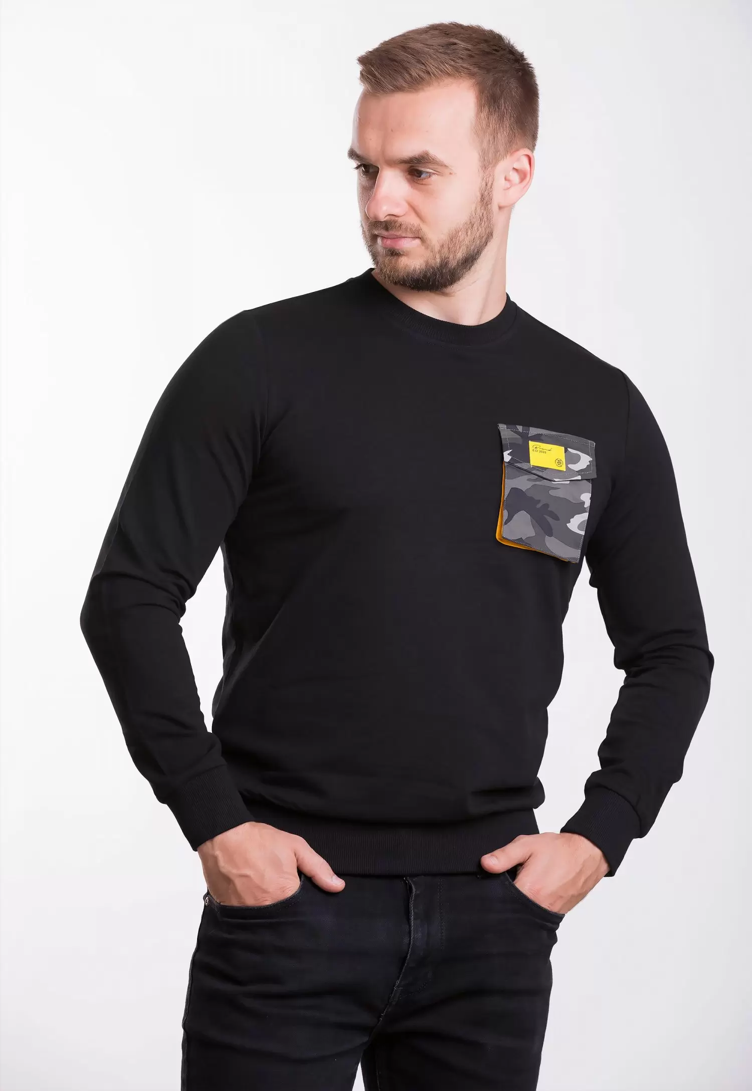 Реглан Trend Collection 39069 Чорний+карман