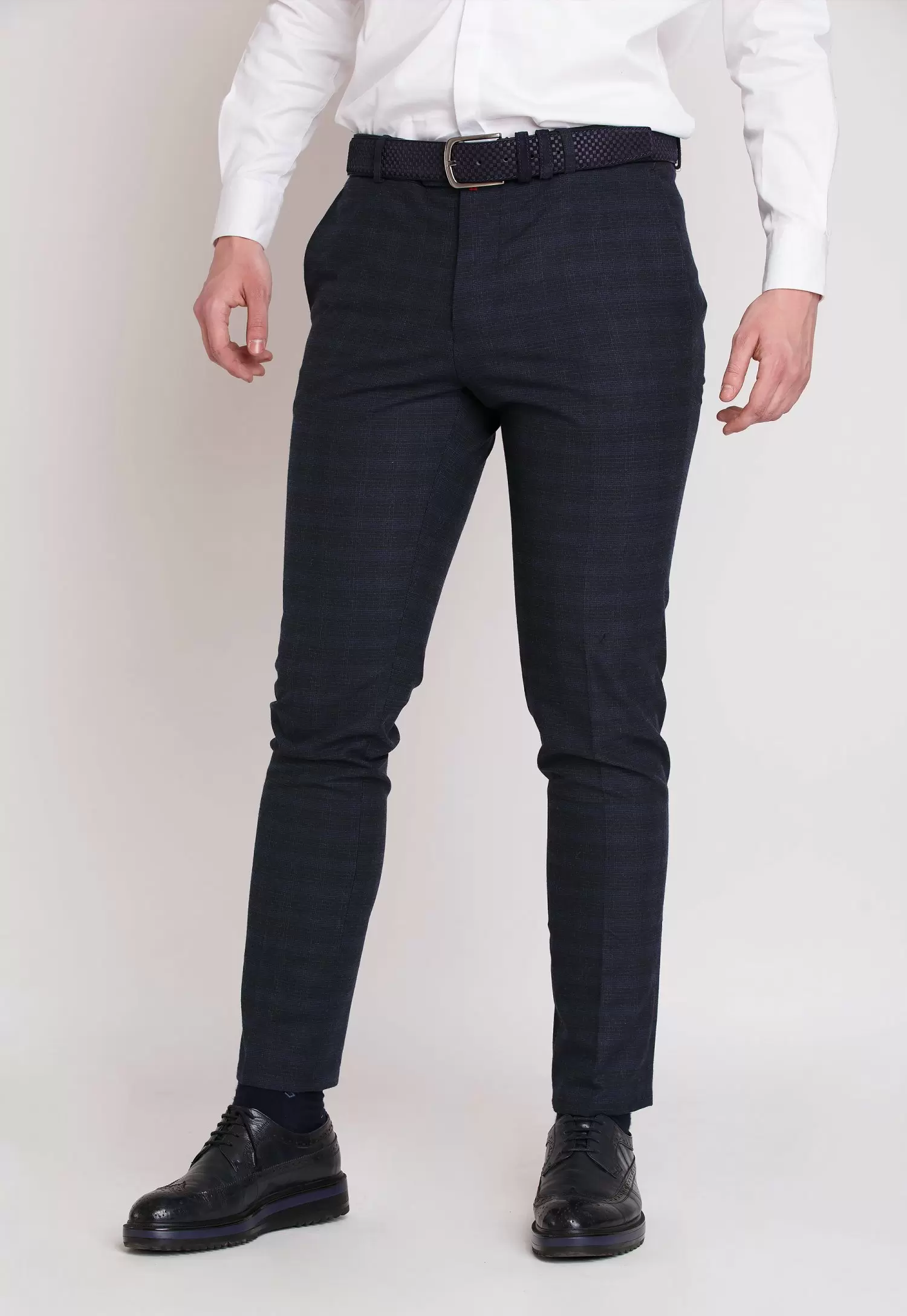 Брюки Trend Collection 903 Синий+клетка №2