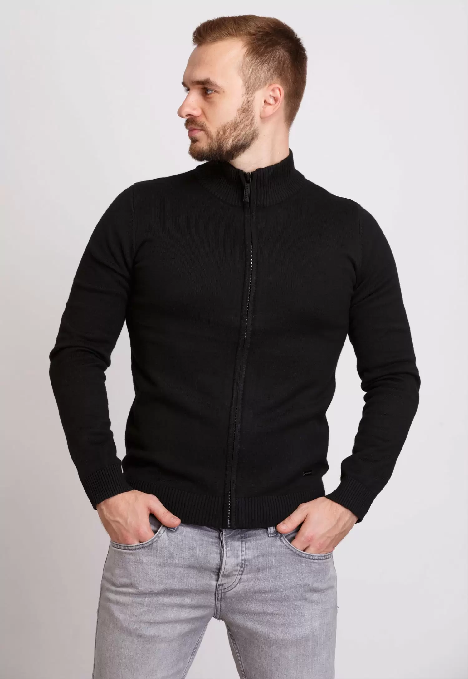 Кофта на замке Trend Collection 6739 Черный