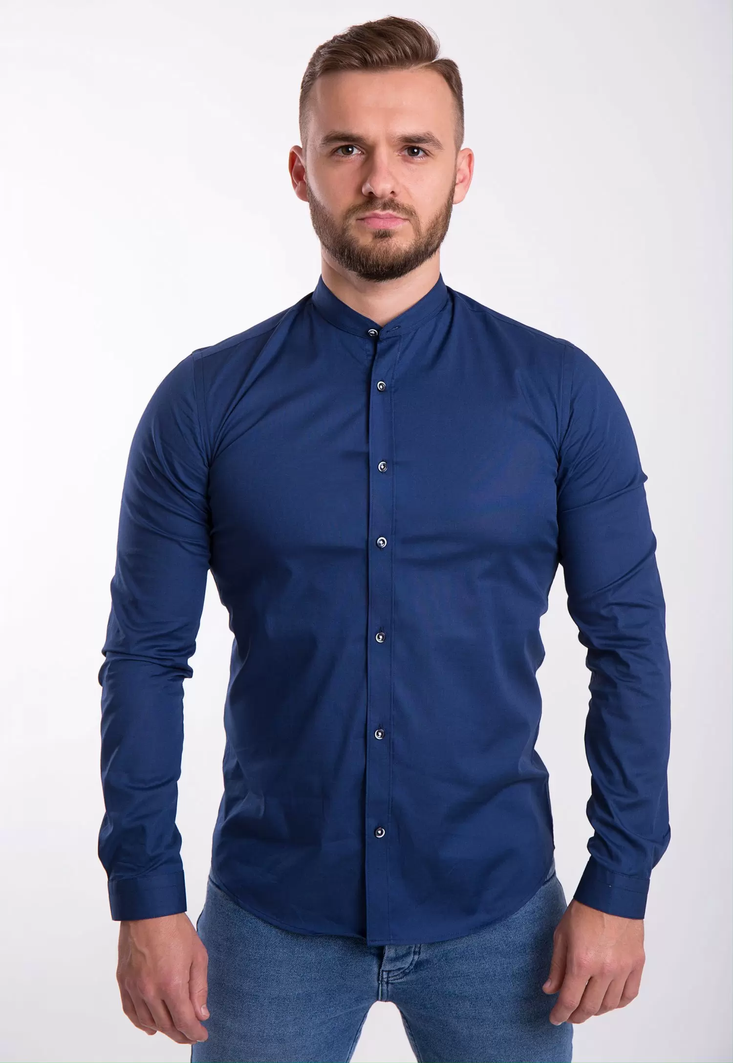 Рубашка Trend Collection U02-1047-20 Темно-синий