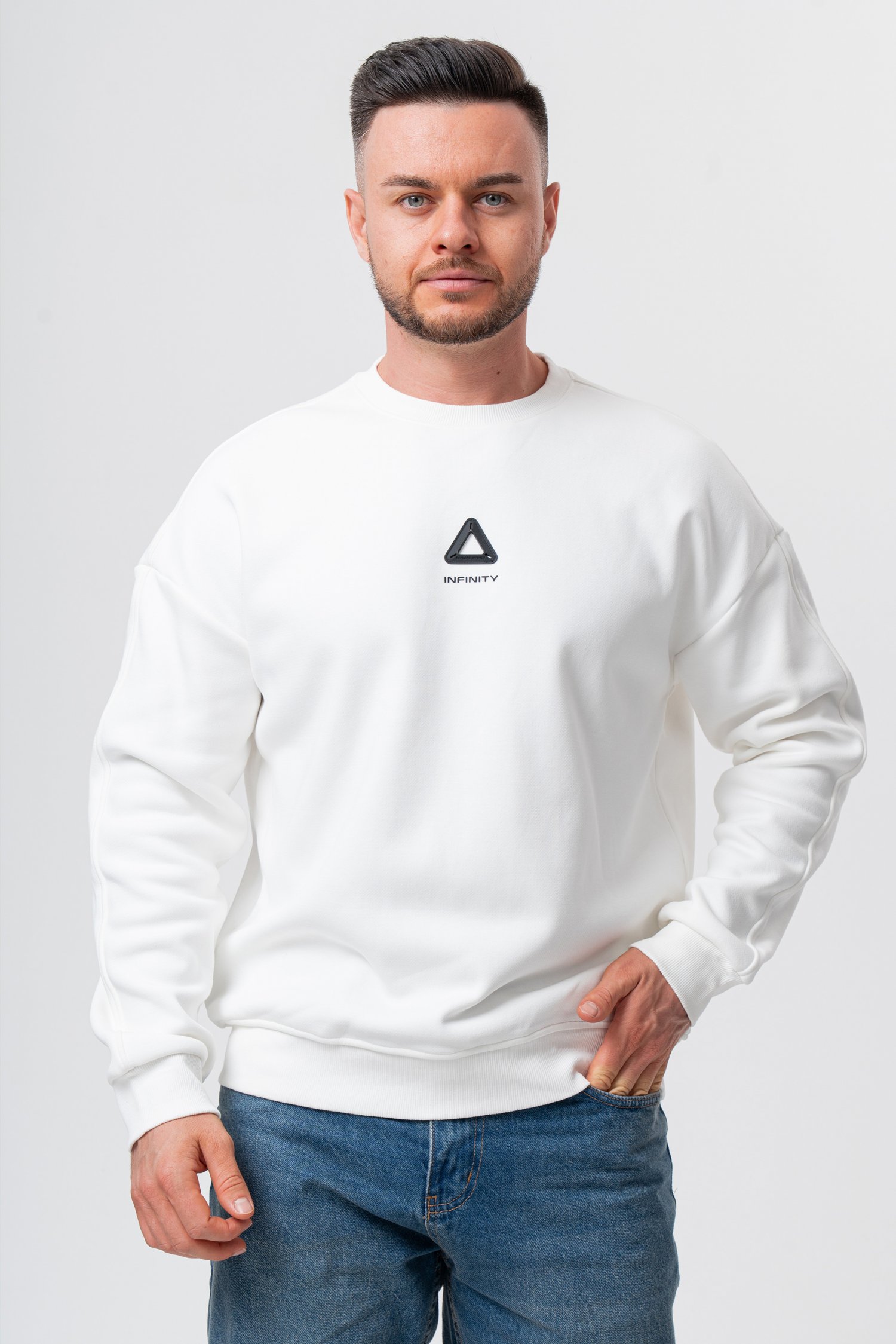 Свитшот из флиса K.O.R 32013 Белый (WHITE)