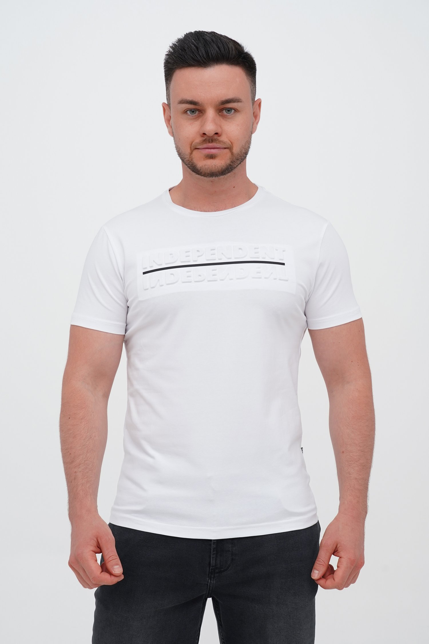 Футболка с принтом Trend Collection 39162 Белый (BEYAZ)