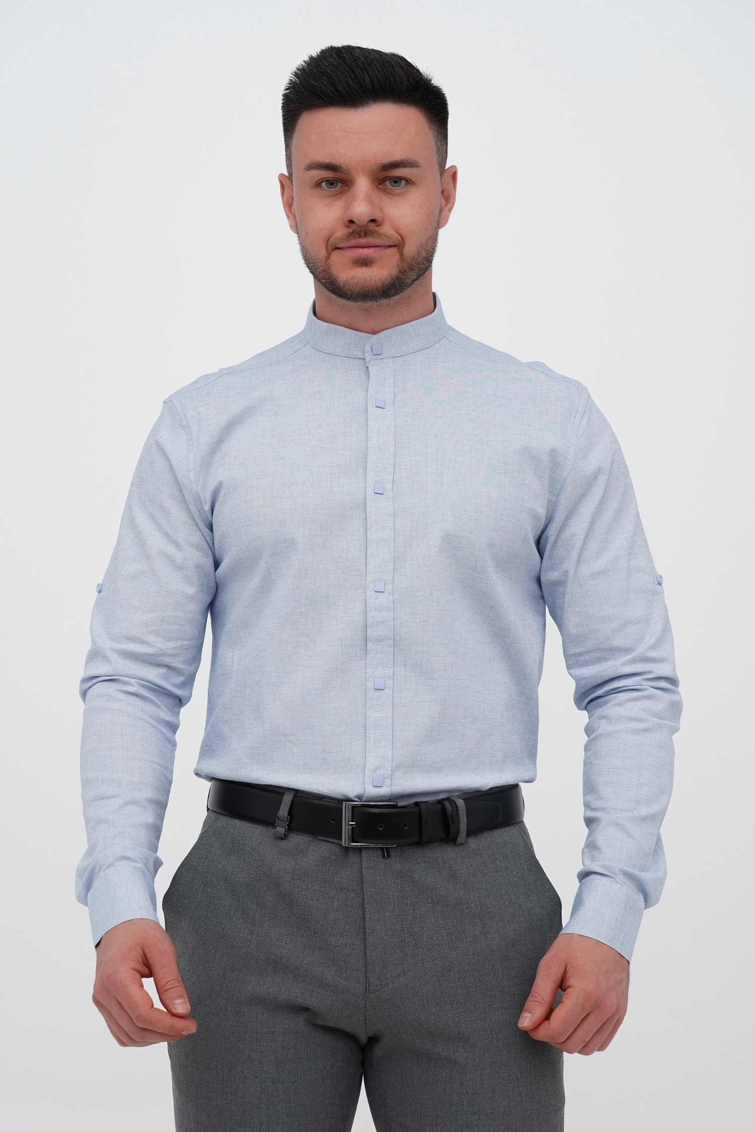 Сорочка однотонна Trend Collection 4001 Блакитний (Color V06)