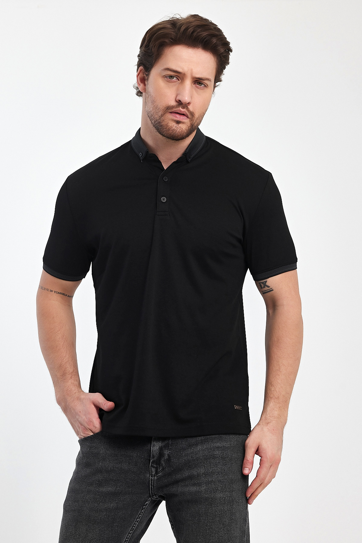 Футболка поло Trend Collection 24y1091 черный (SIYAH)