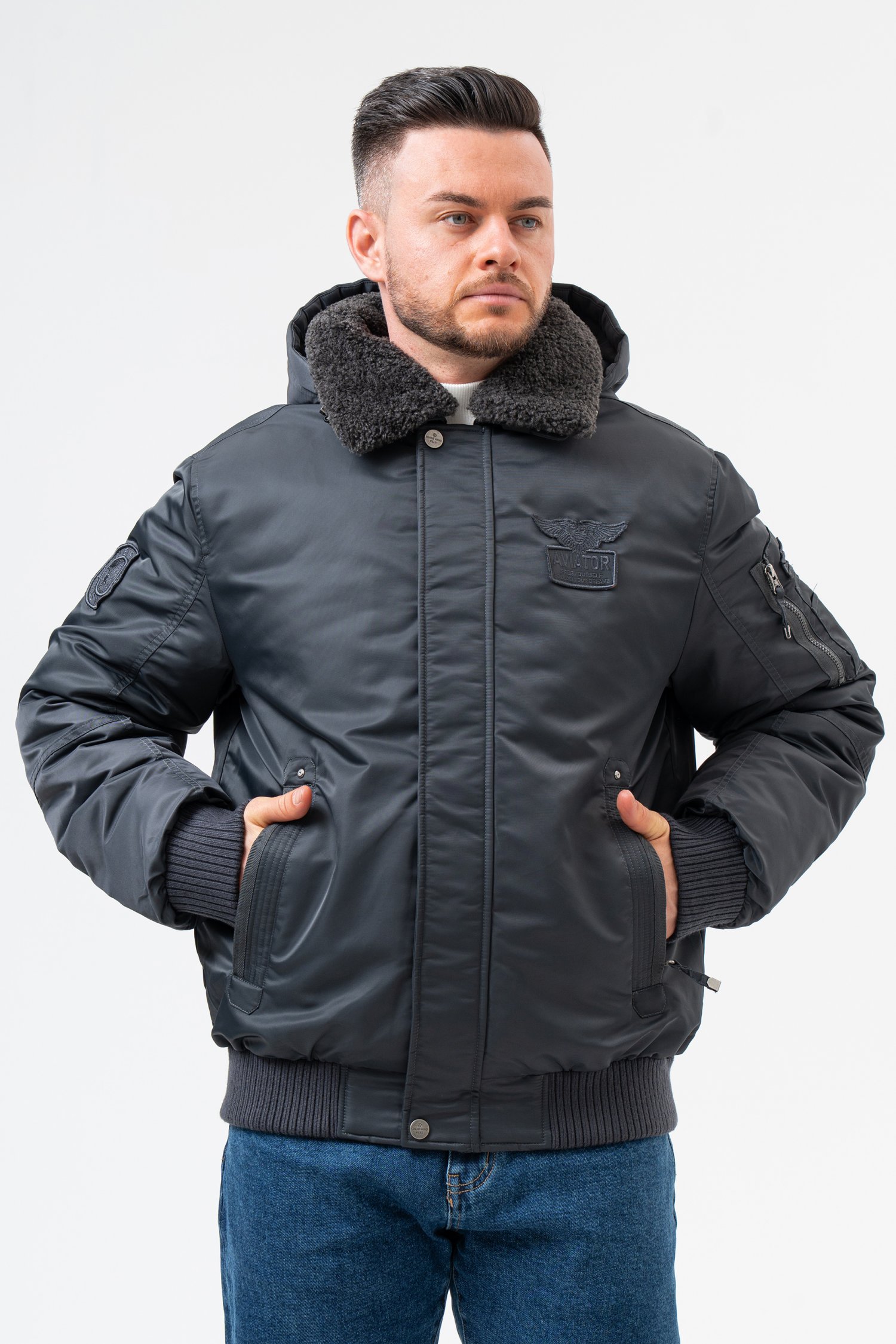 Зимняя куртка K.O.R 6735 Графит (Col. 7)