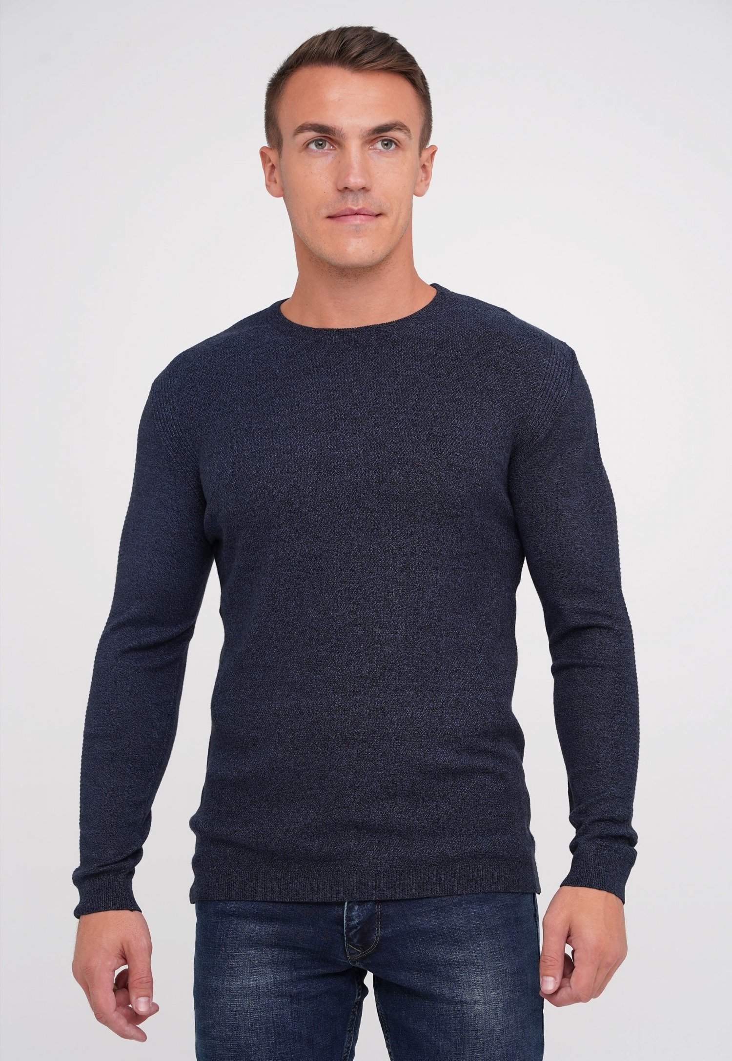 Свитер Trend Collection 0517 Черно-синий (V06)